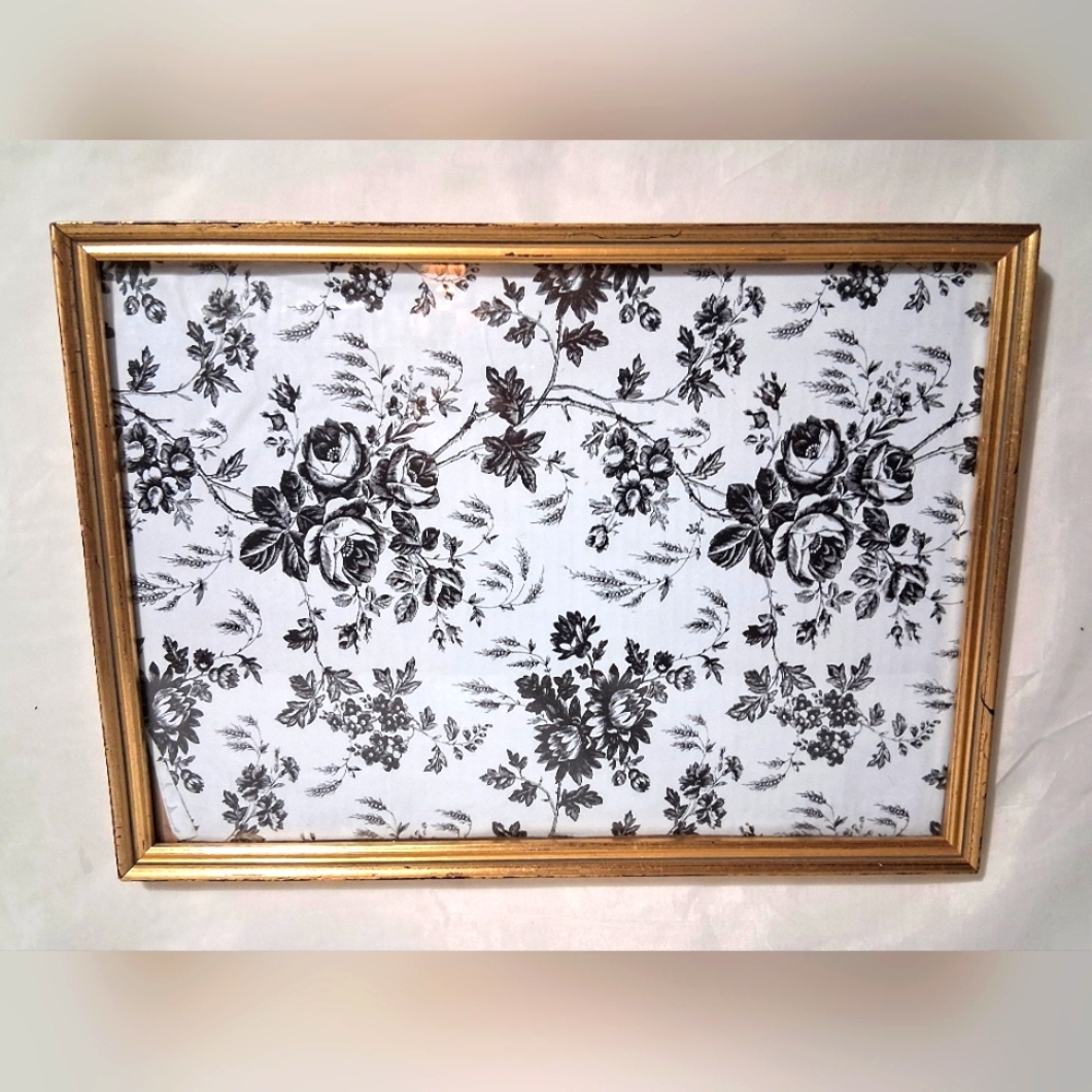 Antique Wood Red Gold Gilden Frame - Original Glass - Beautiful Aging Color!